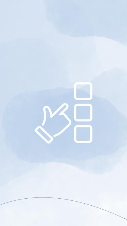 Illustration Hand zeigt Buttons