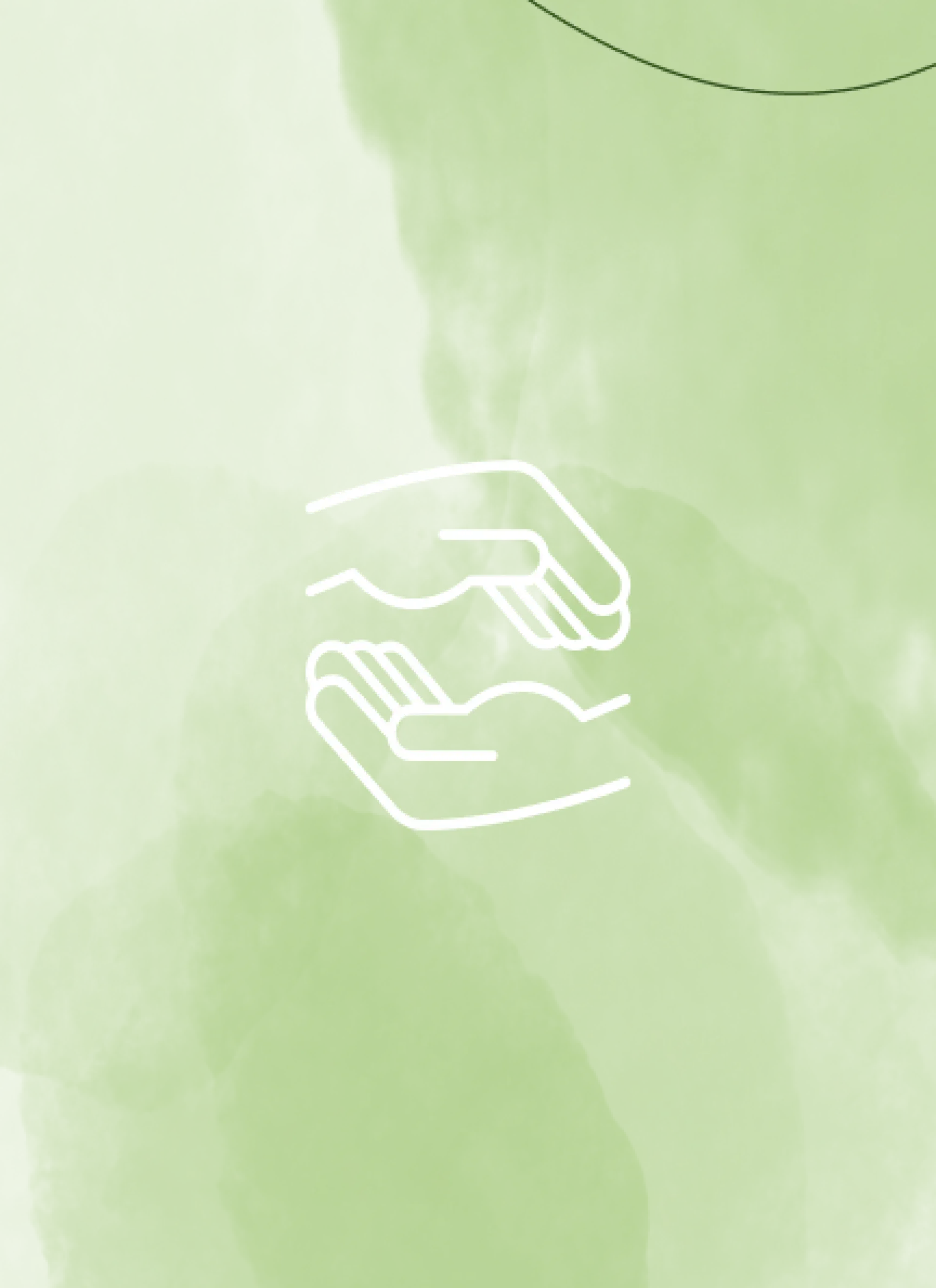 Illustration umschließende Hände