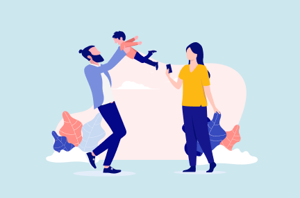 Illustration-Familie