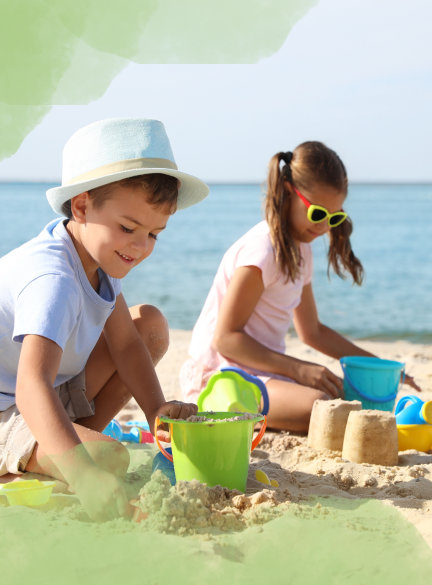 Bild Kinder Sand spielen