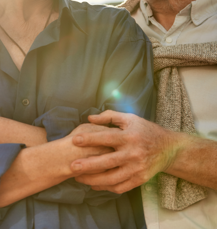 Bild-Hände-Umarmung