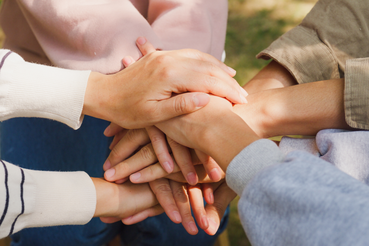 Bild-Hände-Berührung