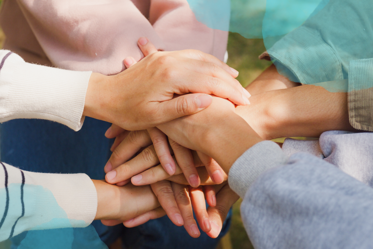 Bild-Hände-Berührung