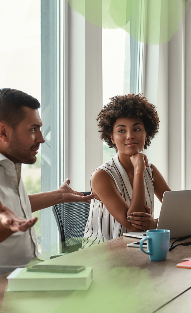 Bild-Mann-Frau-Gespräch